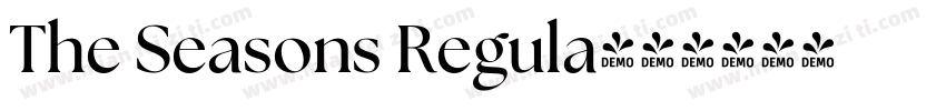 The Seasons Regula字体转换